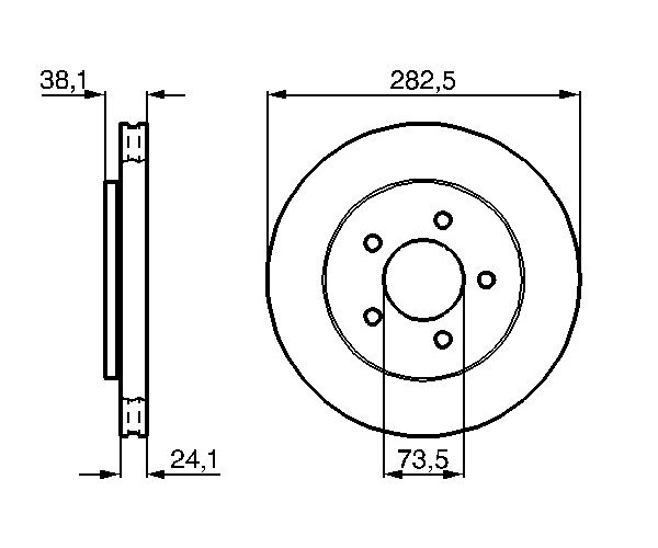 Brake Disc - 0 986 478 109 BOSCH