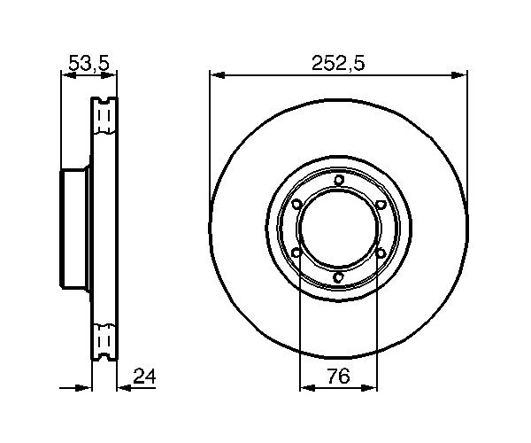 Brake Disc - 0 986 478 113 BOSCH