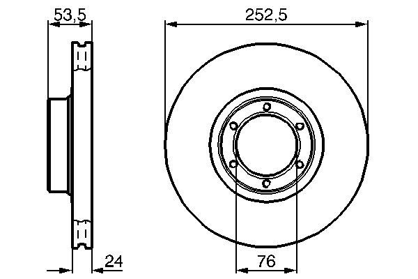 Brake Disc - 0 986 478 113 BOSCH