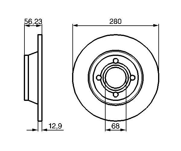 Brake Disc - 0 986 478 131 BOSCH