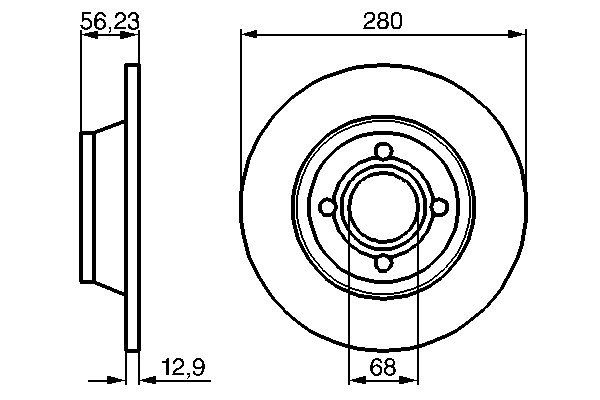 Brake Disc - 0 986 478 131 BOSCH