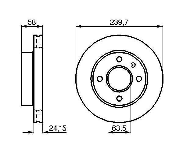 Brake Disc - 0 986 478 148 BOSCH