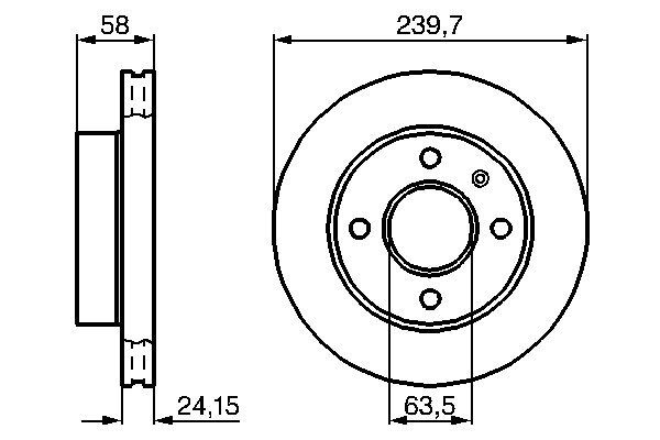 Brake Disc - 0 986 478 148 BOSCH