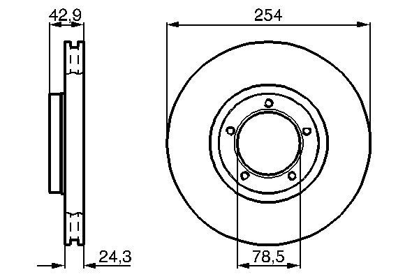 Brake Disc - 0 986 478 160 BOSCH