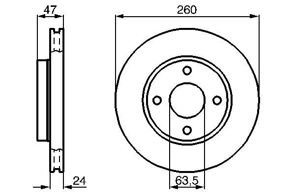 Brake Disc - 0 986 478 170 BOSCH