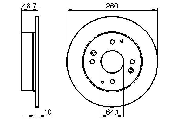 Bremsscheibe - 0 986 478 172 BOSCH