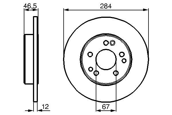 Brake Disc - 0 986 478 187 BOSCH