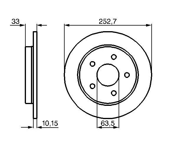 Brake Disc - 0 986 478 196 BOSCH