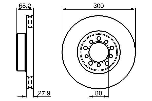 Brake Disc - 0 986 478 197 BOSCH