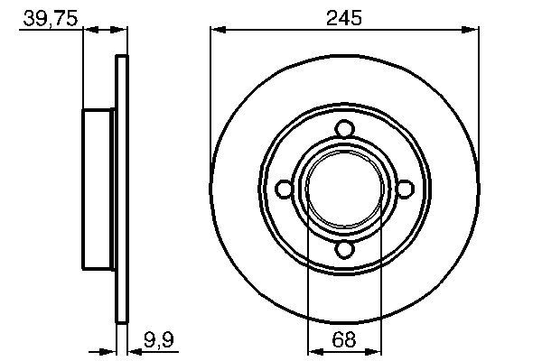 Brake Disc - 0 986 478 216 BOSCH