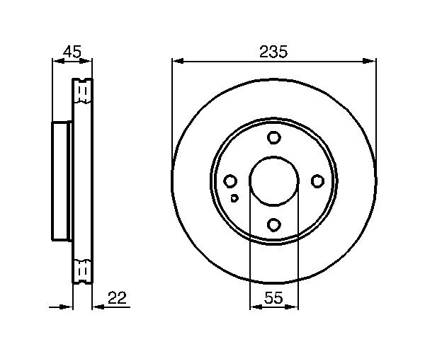Brake Disc - 0 986 478 219 BOSCH