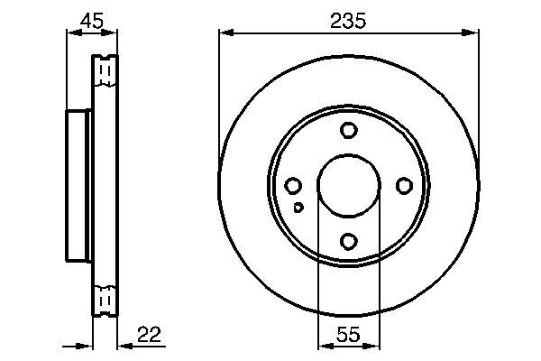 Brake Disc - 0 986 478 219 BOSCH