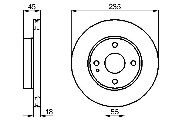 Brake Disc - 0 986 478 241 BOSCH