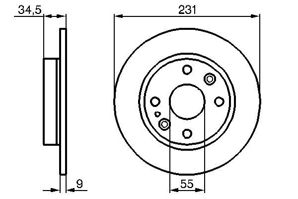 Brake Disc - 0 986 478 242 BOSCH