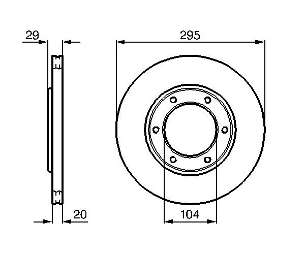 Brake Disc - 0 986 478 257 BOSCH