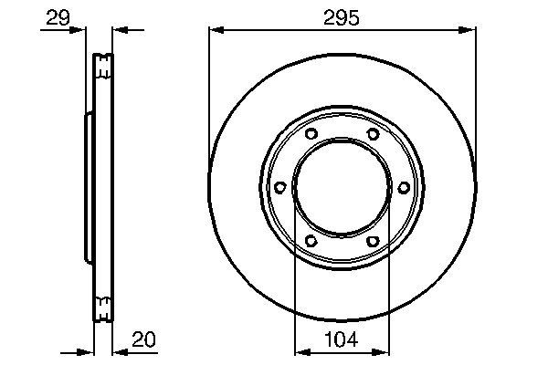 Brake Disc - 0 986 478 257 BOSCH