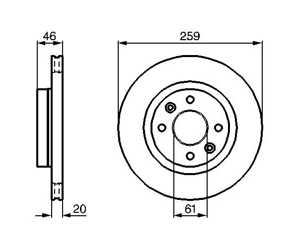 Brake Disc - 0 986 478 270 BOSCH