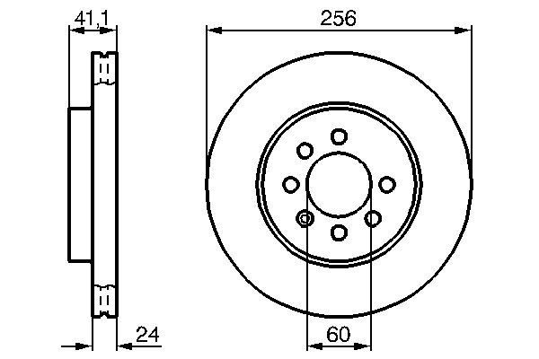 Brake Disc - 0 986 478 286 BOSCH