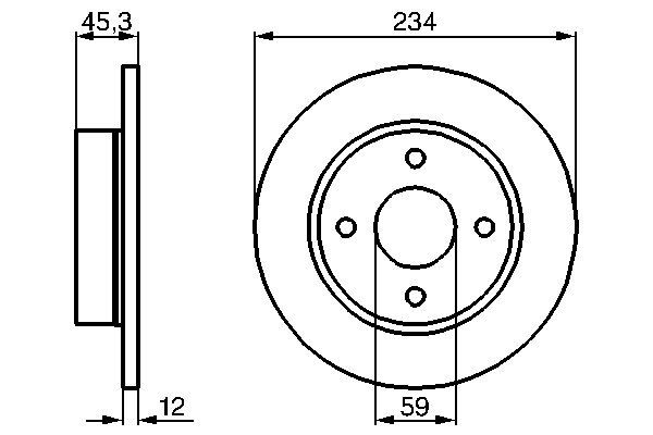 Brake Disc - 0 986 478 288 BOSCH