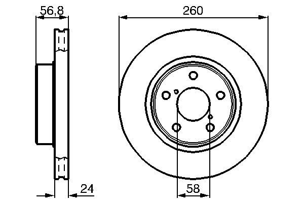 Brake Disc - 0 986 478 293 BOSCH