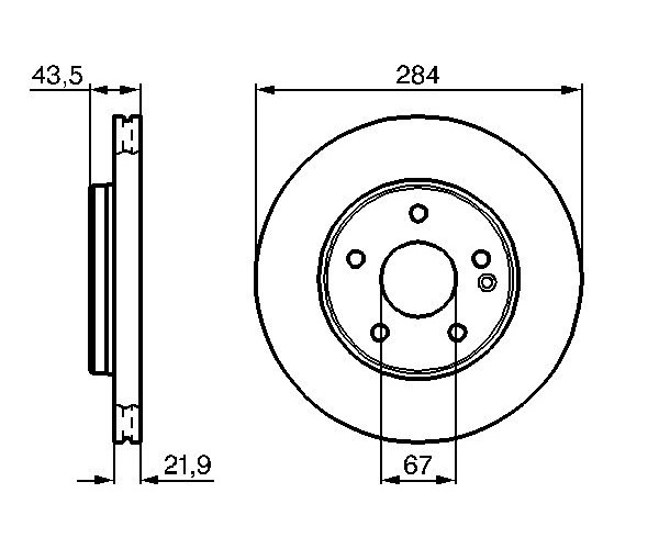 Brake Disc - 0 986 478 301 BOSCH