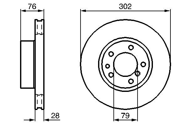 Brake Disc - 0 986 478 317 BOSCH