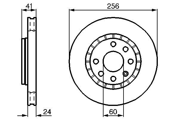 Brake Disc - 0 986 478 327 BOSCH