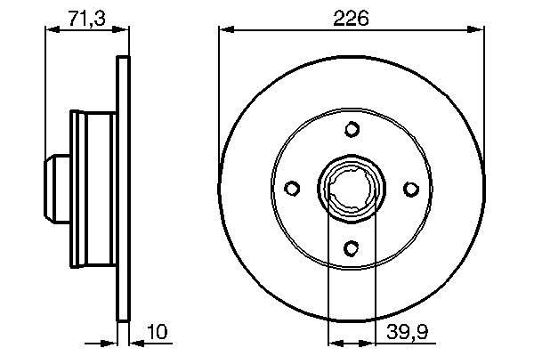 Brake Disc - 0 986 478 331 BOSCH