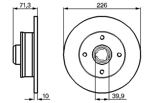 Brake Disc - 0 986 478 331 BOSCH