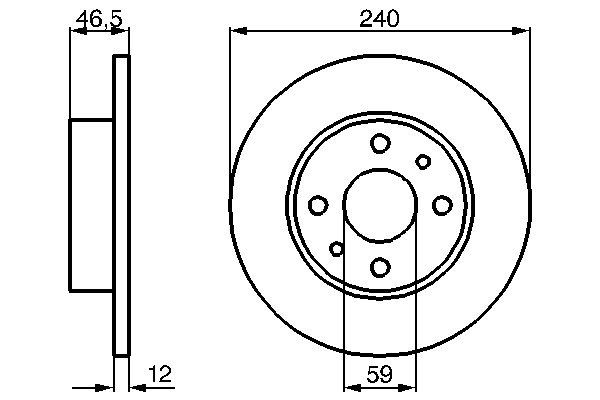 Brake Disc - 0 986 478 353 BOSCH
