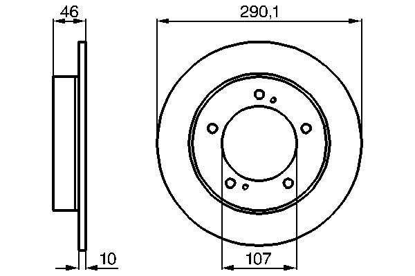 Brake Disc - 0 986 478 377 BOSCH