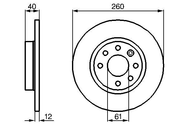 Brake Disc - 0 986 478 386 BOSCH