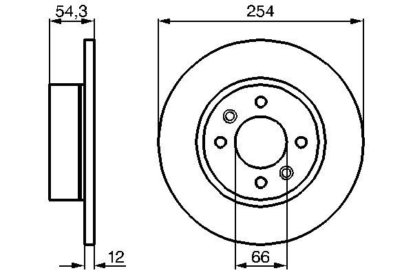 Brake Disc - 0 986 478 390 BOSCH