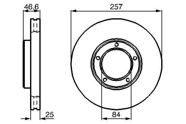 Brake Disc - 0 986 478 397 BOSCH
