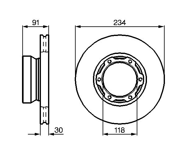 Brake Disc - 0 986 478 407 BOSCH