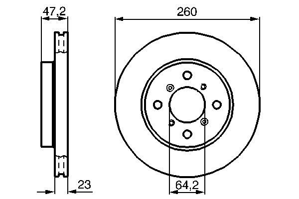 Brake Disc - 0 986 478 415 BOSCH