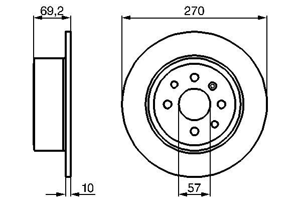 Brake Disc - 0 986 478 420 BOSCH