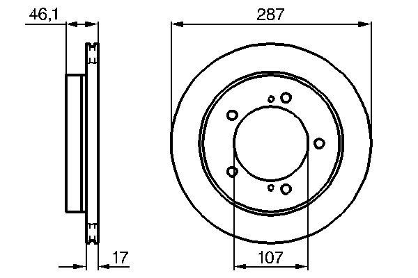 Brake Disc - 0 986 478 422 BOSCH
