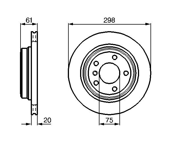 Brake Disc - 0 986 478 426 BOSCH