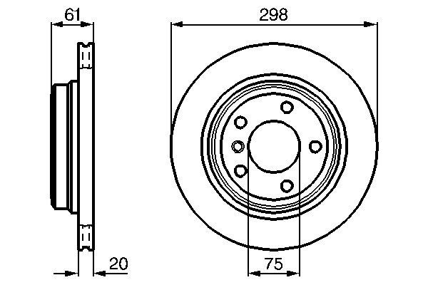 Brake Disc - 0 986 478 426 BOSCH