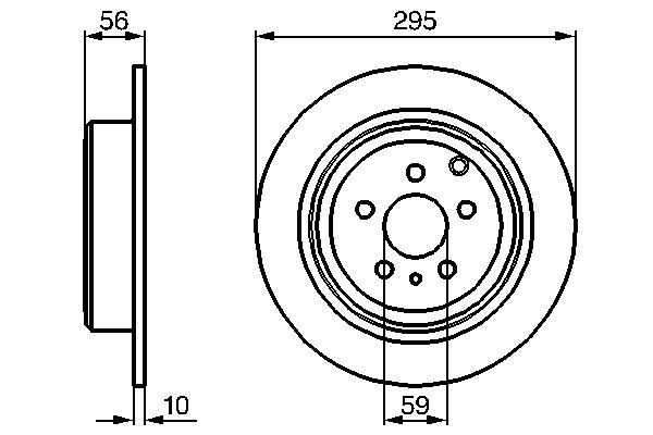 Brake Disc - 0 986 478 435 BOSCH