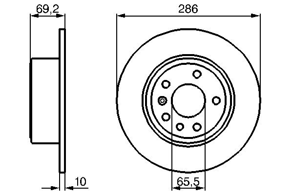 Brake Disc - 0 986 478 436 BOSCH