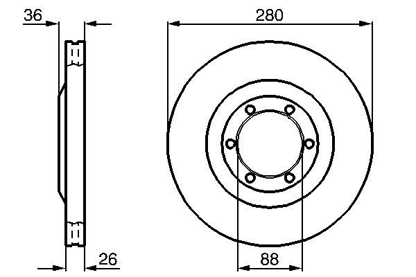 Brake Disc - 0 986 478 437 BOSCH