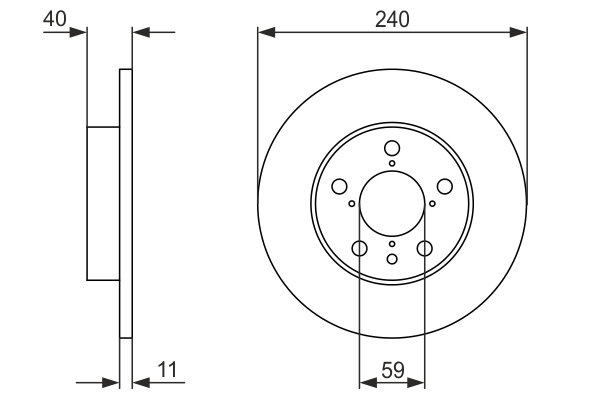 Bremsscheibe - 0 986 478 444 BOSCH
