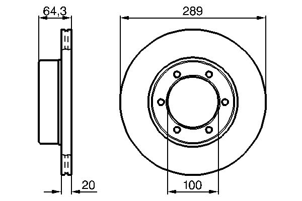 Brake Disc - 0 986 478 453 BOSCH