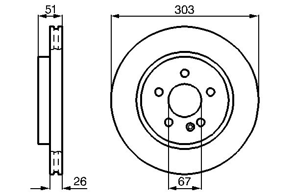 Brake Disc - 0 986 478 468 BOSCH