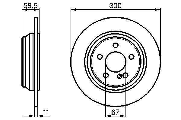 Brake Disc - 0 986 478 472 BOSCH