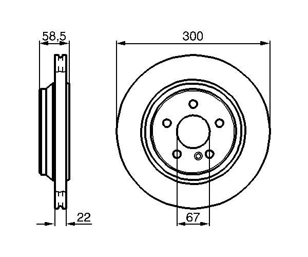 Brake Disc - 0 986 478 473 BOSCH