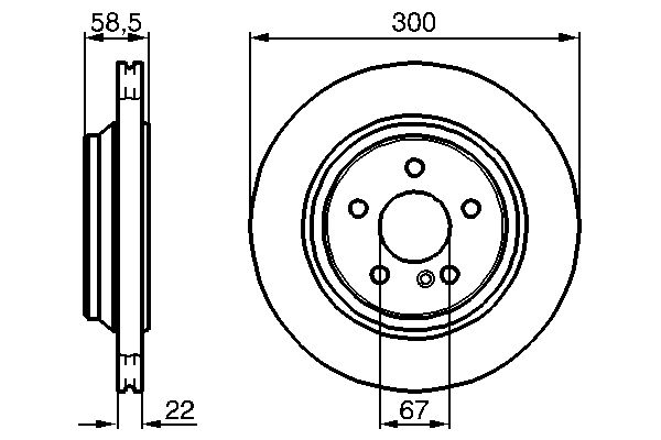Brake Disc - 0 986 478 473 BOSCH