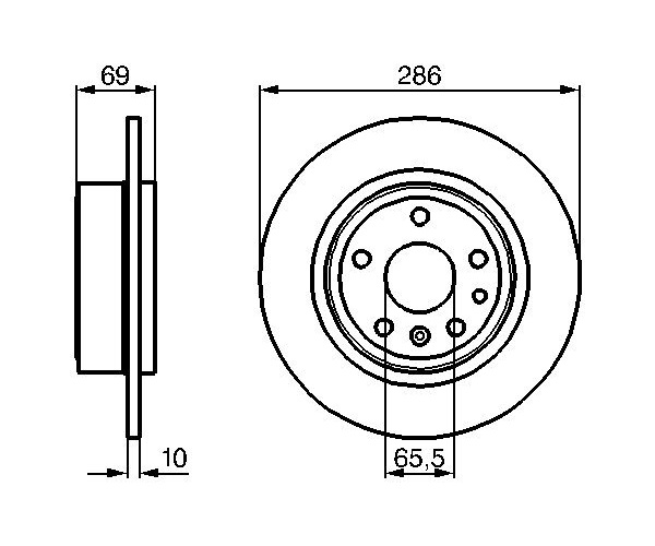 Brake Disc - 0 986 478 478 BOSCH